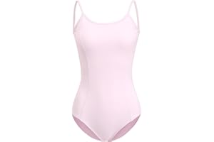 ZYXWVU Camisole Justaucorps de Danse Femme Justaucorps Gymnastique Femme avec Encolure Ronde