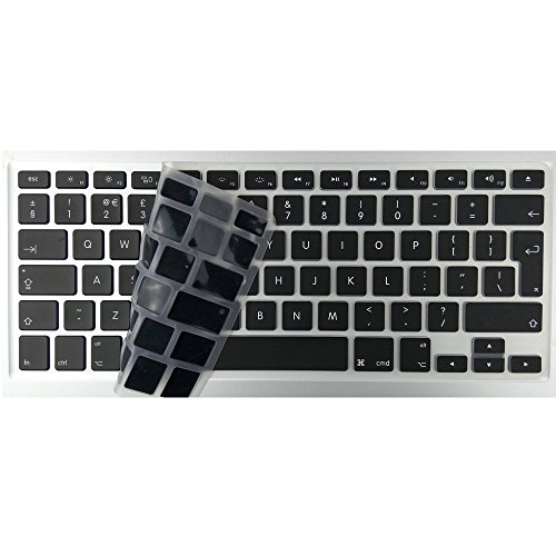 i-Buy 2PCS QWERTY Silikon Tastaturschutz Tastenschutz Kratzschutz für MacBook Air Pro 13″ 15″[EU Layout,English]- Dark Blue & Black - 3