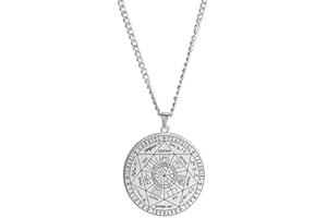 TEAMER Arcangelo Collana 7 Arcangeli Ciondolo Arcangeli in acciaio inossidabile Sigil Talisman Collana Amuleto Medaglia Ciondolo Gioielli per Donna Uomo