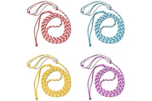 GXGM Pack of 4 Hamster Harness and Lead, Adjustable Nylon Running Lead for Pets, Suitable for Guinea Pigs, Chinchillas, Ferrets, Rats, Mice, Squirrels, Gerbils, blue