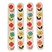 Set Of 4 Double Sided Emery Board Nail Files - Choice Of Design ( Mid Century Poppy )