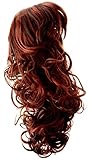 Forever Young Long Wine Red and Dark Auburn Mix Number 33AS350 Ladies Wavy Style Fashion Wig