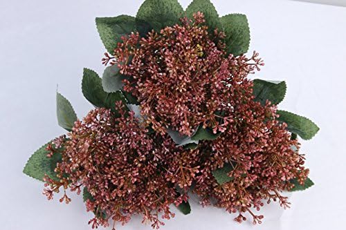 HUAYIFANG Plant Plastic Flowers Pure Grass Meters Flower Simulation Simulation Of Plant Simulation Flower Decoration Flower Flowers,Bright Red