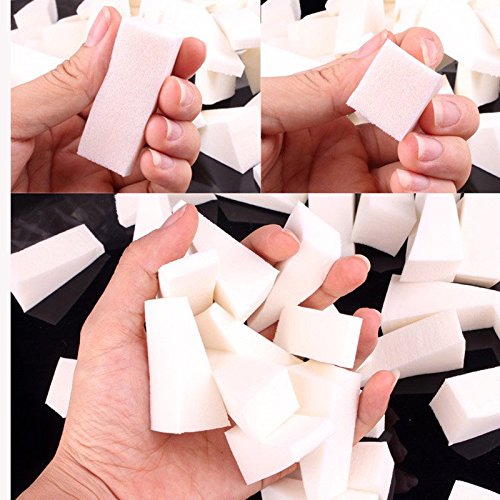 Culater® 8 Stücke weiß Nagelkunst Schwämme Farblack Manicure DIY Werkzeug - 4