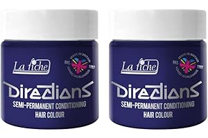 La Riche Directions Semipermanente Haarfarbe 100 ml Dose 2er-Pack (Midnight Blue)