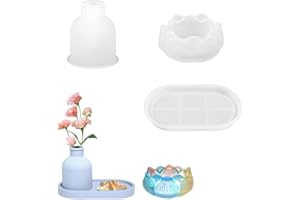 HuaMuDM Moldes Silicona Suculentos,Molde Resina Suculenta,Moldes Silicona Para Maceta,Molde Para Maceta,para la Producción Doméstica