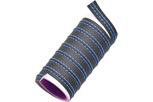 iSpchen Auto Zierleiste selbstklebende PU-Leder Innen Zierstreifen Dekorlinie Armaturenbrett Schlitz Dekorative Streifen line Autotür Innenverkleidung Deko Innenraum Zubehör,8m blaue Linie