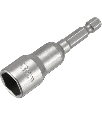 Fixinus Set De 5 Llaves De Vaso Magnéticas De 7 Mm, 1/4 De Pulgada, Para Taladros Y Destornilladores De Impacto