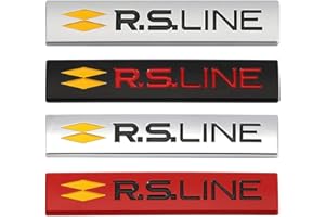 WWFAN Autocollant de Voiture Emblème Badge Décalque for Renault RS Ligne Clio Megane Scenic Laguna Logan Koleos Sandero Safrane Velsatis Arkana Audi (Color Name : Matte Silver)