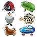 Produktbild Ballon - SODIAL(R)6pcs Kind Party Tier Ballon- inklusive Pinguin, Shepherd,Kaefer,klein Auto,Frosch,Schildkroete