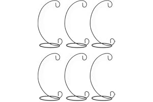 NOPEILVI Supporto per Display ornamentate Porta a Sfera di Vetro in Metallo pianta Ganci a Candela Decorazione 23 cm 6pcs per Display ornamenta