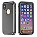 Price comparison product image SUMTAT iPhone X Waterproof Case, Full Sealed with Built-in Screen Protector, Shockproof Dirt-proof Snow Proof Protector, Wireless Charging Support, Black, 5.8 In