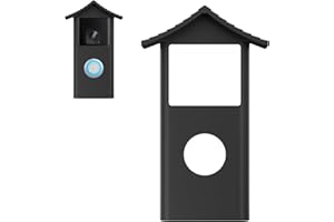 honecumi Ring Battery Video Doorbell (2024 release) Silicone Skin Case Cover for Ring Video Doorbell 2024 Release Protect Cover Weatherproof, UV & Rain Protection, Sleek Black Finish, Easy Install
