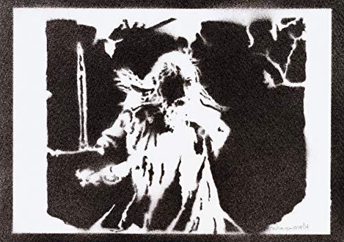 Gandalf Herr Der Ringe (The Lord Of The Rings) Poster Plakat Handmade Graffiti Street Art - Artwork