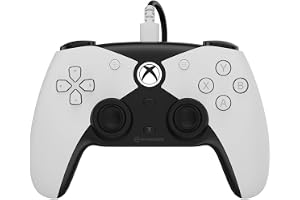 Hyperkin The Competitor Wired Controller för Xbox Series X|S, Xbox One & PC – Officiellt licensierad Xbox, halleffekt joysticks och impulsutlösare, symmetrisk layout, Precision D-pad, bakknappar