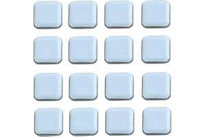 XM-ZHHY Juego de 16 deslizadores de teflón para muebles, cuadrados autoadhesivos para patas de silla de PTFE, protectores de suelo para muebles, deslizadores de silla，25 x 25 mm