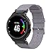 Produktbild für Garmin Forerunner 220 230 235 630 620 735 Uhr Intelligent Uhr Smart Watch Mode Ersatz Luxury Gewebtem Stoff Handgelenk Uhrenarmband Armband (Grau)