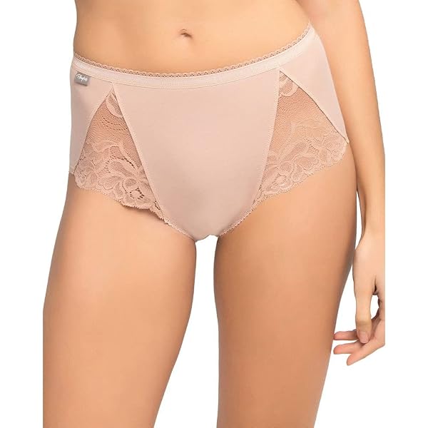 Set di 3 slip cotone pizzo - BEIGE - Donna - 8.00