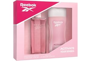 Reebok Activate Your Senses Estuche Regalo Perfumes de Mujer Pack de 2 Piezas Eau de Toilette 100ml y Body Lotion 250ml Set Fragancia Floral