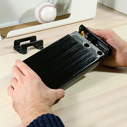 CSL – 3,5″ USB 3.0 (Super Speed) Aluminium HDD Festplatten-Gehäuse für SATA I / II / III | Optik Alu gebürtstet | kompatibel zu USB 2.0 | extern | schwarz - 3