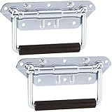 kistengriff 2er Set Klappgriffe Stahl silber