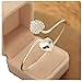 FANMURAN Women Crystal Double Heart Bangle Cuff Bracelet Wedding Proposal Jewelry
