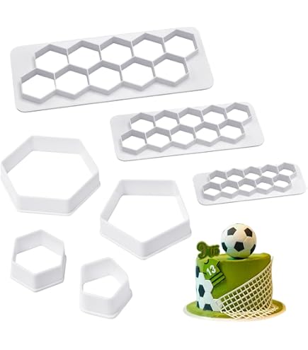 8 Formine Per Biscotti A Forma Di Calcio, Formine Per Fondente, 4