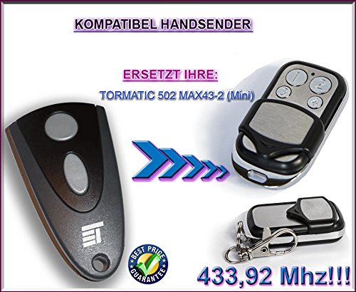 Novoferm / Novotron 502 MAX43-2 (Mini) kompatibel handsender, 4-kanal ersatz sender, 433.92Mhz rolling code. Top Qualität ersatzgerät!!!