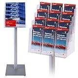 Fachaufteilung: 4 x DIN A4 quer, 8 x DIN A5 hoch oder 12 x DIN lang