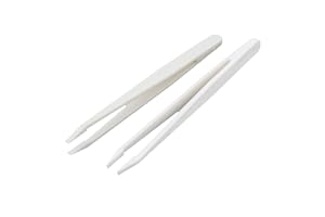 Sourcingmap 2 st plast antistatisk dammfri 3 mm 0,1 cm platta spetsar pincett 93305