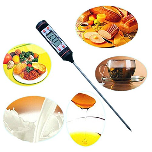 LUPO Digitales Fleisch Lebensmittel Thermometer – Sofortige Lese Temperatur – LCD-Display – Lange Sonde - 6