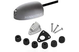 Scanstrut DS-H60 Small Horizontal Cable Seal, Steel grey