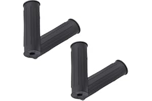 AGHOER Schubkarrengriffe, Schubkarren Universal Griffe, rutschfest Ersatzgriffe, Ersatzgriffe für Sackkarre Schubkarre, Kunststoff Karrengriff, für Fahrrad, Rollstuhl, Motorrad