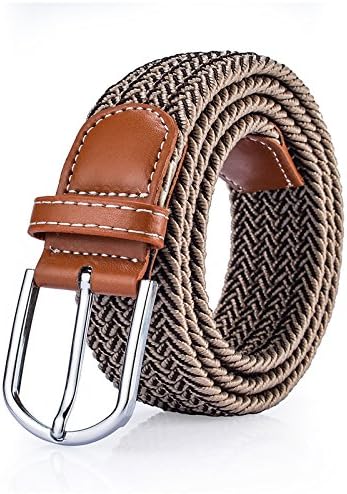 LLZZPPD Canvas Belt/Woven/Breathable/Braided Men's Canvas Belt Men's Pin Buckle Youth Elasticity Belt Black/Outdoor/Quick-drying/Washed/Tactical Belt/Birthday/Gift/Couple/Valentine's Day/Accessories,D,105cm