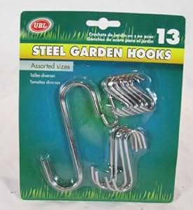 Steel Garden S Shaped Hooks (Assorted): Amazon.co.uk: Garden & Outdoors