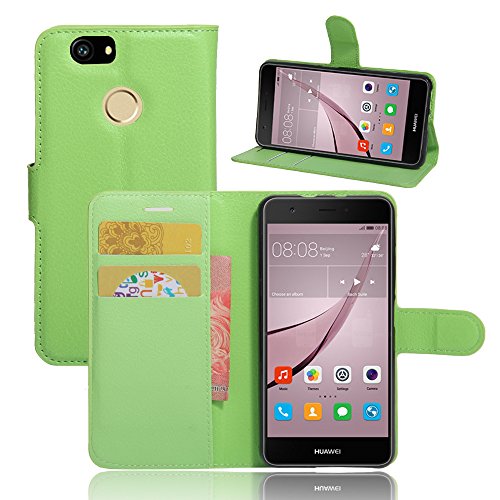 Huawei Nova Hülle,IVSO Hohe Qualität Case Folio Tasche Cover-mit Standfunction, ist für Huawei Nova Smartphone (5,0 Zoll) (Für Huawei Nova, Grün)