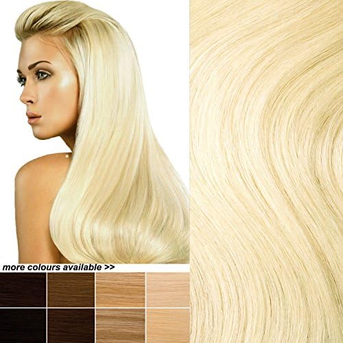 THE POSH HAIR. Hair Extensions BOUTIQUE. Full Head Clip in Real REMY Human Hair Extensions. UK SELLER . Many COLOURS. (20 inch 60 PLATINUM BLONDE). 8 pieces SALON PROESSIONAL