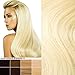 THE POSH HAIR. Hair Extensions BOUTIQUE. Full Head Clip in Real REMY Human Hair Extensions. UK SELLER . Many COLOURS. (18 inch 60 PLATINUM BLONDE). 8 pieces SALON PROESSIONAL
