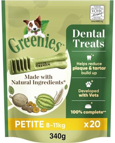 Greenies Dental Snack Petite per Cani da 7 kg a 11kg (Confezione da 6 x 340 g)