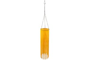 EONBES Tassel Windsock Band Wind Streamer for Outdoor and Indoor Decorations 37 Inch (Yellow)