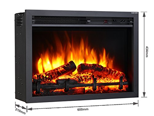 Richen Elektrokamin EF119B-MT119A Elektrischer Kamin (2000W, LED-Beleuchtung, 3-D Flammeneffekt, Fernbedienung) weiß - 4