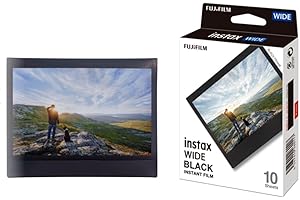 FUJIFILM instax 16745028 Película instantánea Wide con los Bordes en Negro, Ancho, Borde Negro, 10 Disparos