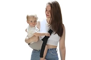 WUMZIRA Portabebés para bebés a partir de 0 años y 3 años, portabebés ajustable para recién nacidos de hasta 20kg(gris plata)