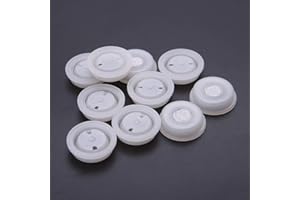 WOWOWO 10pcs One-way Degassing PE Valve With Filter Exhaust Ventilation Vent Coffee Bag