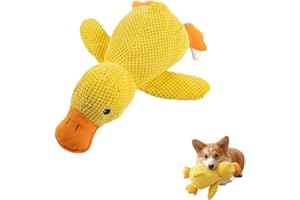 MEIION Activ'Pet Canard Anti-Stress Jouet Anti-Stress en Canard pour Chiens - Jouet interactif Qui émet des Sons - Adapté aux Petits Chiens et Chiots