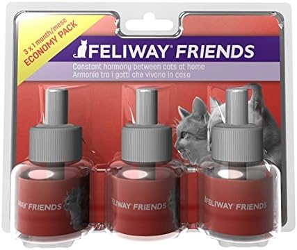Ceva - Feliway Friends Cat Appeasing Pheromone Diffuser Refill Economy x 3 Pack