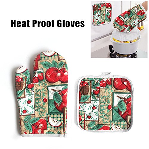 LYPULIGHT Guanti da Forno, Guanti da Cucina Perfetti per Il Forno Professional, Guanti da Forno Antiscivolo, Guanti Resistenti al Calore, Guanti da Cucina per Cucina, BBQ Barbecue, Grill, Cottura