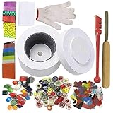 Professional Verre Fusing Poterie, Microondes Four Fusion du Verre Kit - Ensemble pour DIY Bijoux en verre Fusing poterie outils