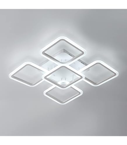 Plafoniera LED Soffitto Dimmerabile Osairous - 48W 5400LM, Telecomando, 3000K-6500K, 71cm