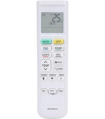 HZIME Universal Remote Control Compatible With Daikin Air Conditioner Arc480a11 Arc480a12 Arc480a13 Arc480a9 Arc480a49 Arc480a53 Arc480a55 Arc480a